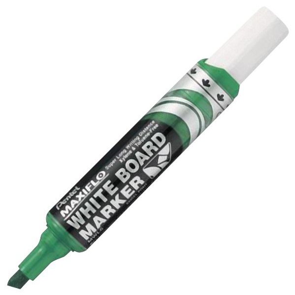 Pentel Maxiflo Green Whiteboard Marker Chisel Tip OfficeMax NZ