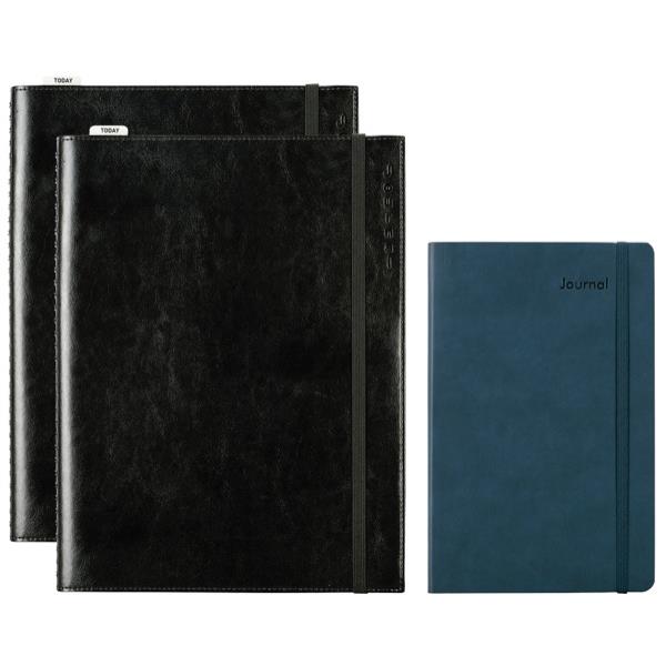 Milford A4 Platinum Executive Journal Notebook Wiro Black 256 Pages