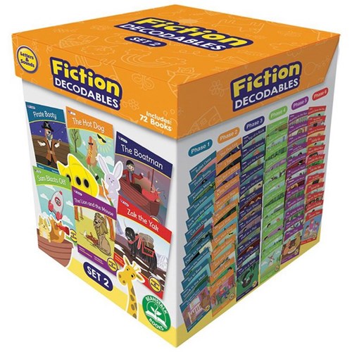 Junior Learning Letters & Sounds Fiction Set Two Boxed Set, Set of 72 ...