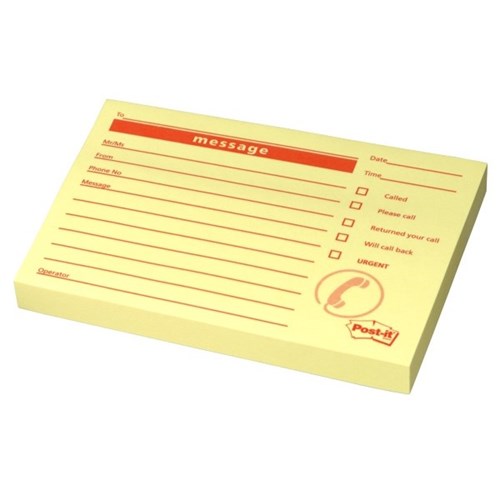 Postit® Telephone Message Pad 74x104mm OfficeMax NZ