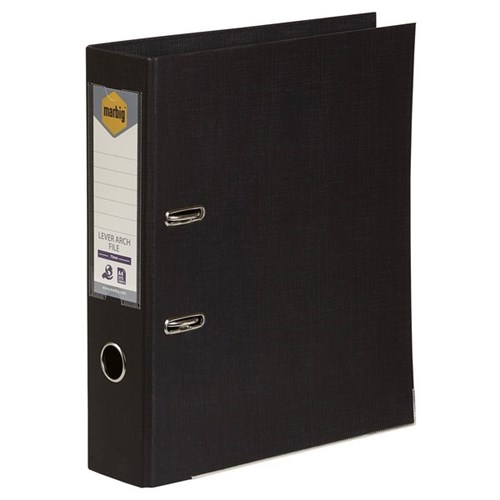 Herlitz Max.File Protect A4 8cm Lever Arch File - Black (5