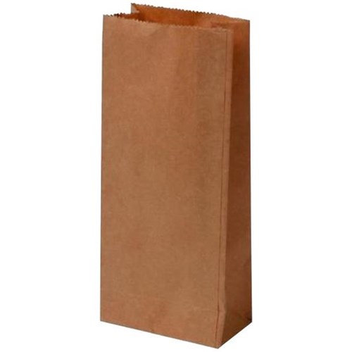 Block Bottom Paper Bags No.1 125x70x270mm, Pack of 500 OfficeMax NZ