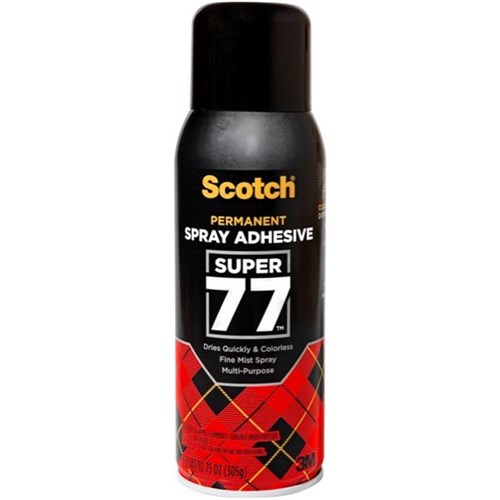 3M™ Super 77™ Permanent Spray Adhesive 304g OfficeMax NZ