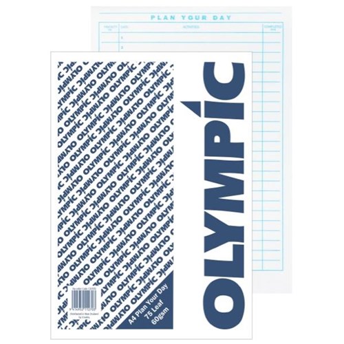 Olympic A4 Plan Your Day Pad 24 Lines 75 Sheets Officemax Nz