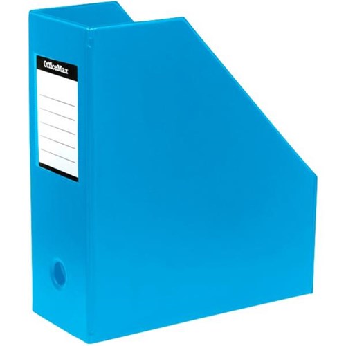 OfficeMax PVC Magazine File Holder, Large, Blue OfficeMax NZ