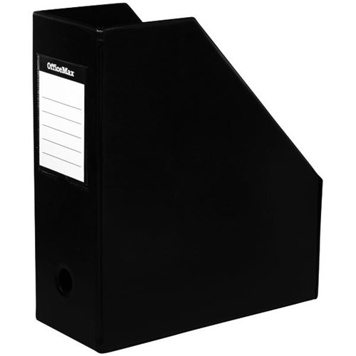 OfficeMax PVC Magazine File Holder, Large, Black OfficeMax NZ