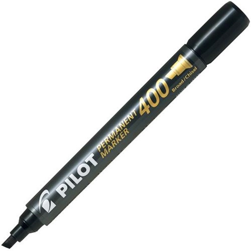 Pilot 400 Permanent Marker Chisel Tip Black OfficeMax NZ