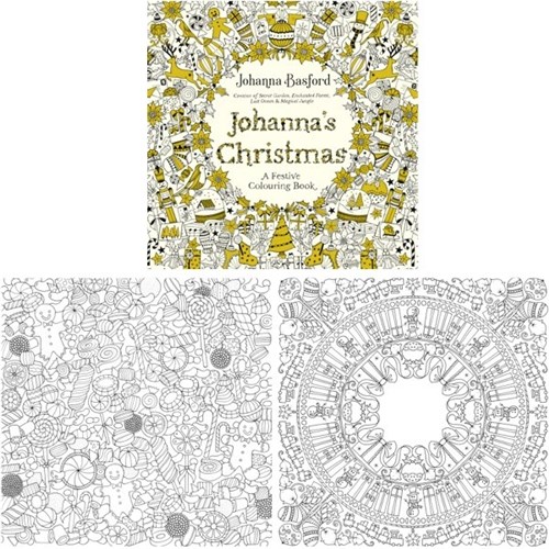 Johanna's Christmas Adult Colouring Book 80 Pages ...