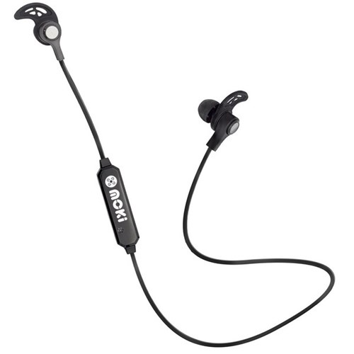 Moki Exo Sports Bluetooth In-Ear Earphones Black OfficeMax NZ