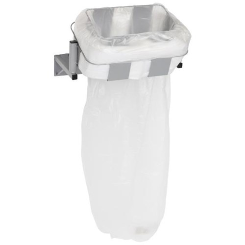 Infinity Rubbish Cradle Wall Mount Square 560mm Silver Officemax Nz - Wall Mounted Laundry Hamper Nz