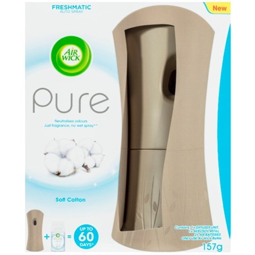 AirWick Freshmatic Soft Cotton Air Freshener Dispenser 157g OfficeMax NZ