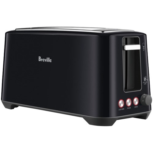 Breville Lift & Look Plus Cafeteria Toaster 4 Slice Black OfficeMax NZ