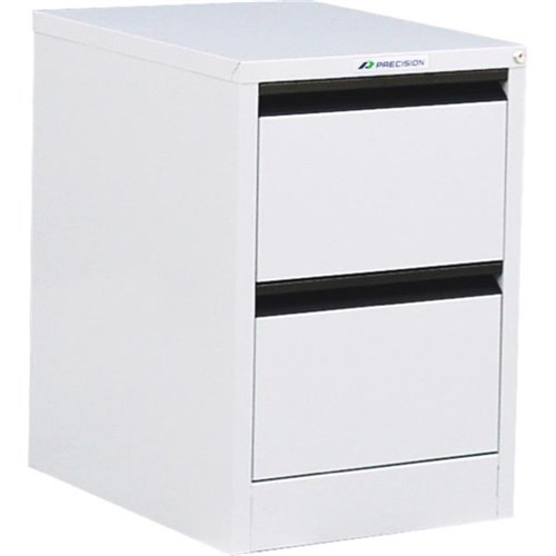 Precision Filing Cabinet 2 Drawer Vertical White Satin Officemax Nz
