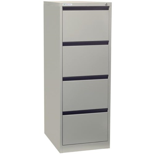 Precision Filing Cabinet 4 Drawer Vertical Silver Grey Officemax Nz