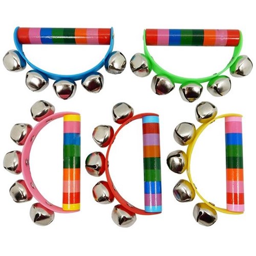 Wooden Handbells Assorted Colours OfficeMax NZ