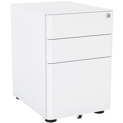 Agile Standard Mobile Pedestal 3 Drawer White Officemax Nz