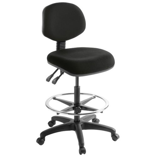 Studio 2 30 Task Chair Highlift Quantum Fabric Black Officemax Nz
