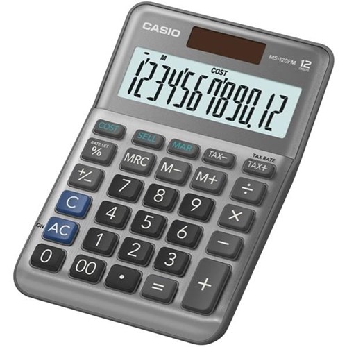 Casio Ms 1fm Desktop Calculator Biz Style Silver Officemax Nz