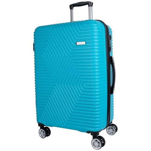 Voyager Wanaka Trolley Suitcase 600mm Turquoise OfficeMax NZ