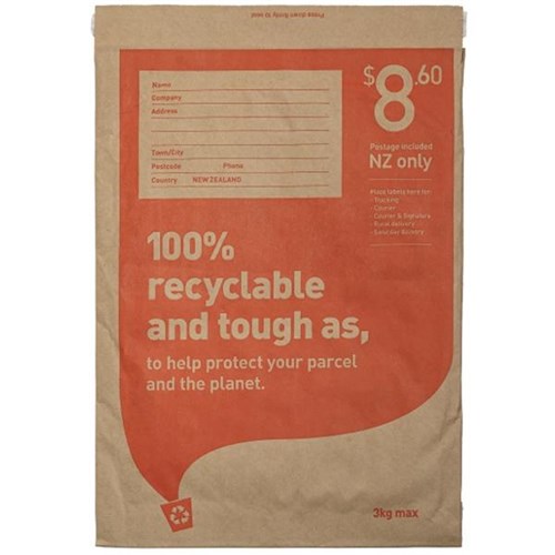 NZ Post FS Postage Paper Padded Parcel Bag 8.60 265x380mm OfficeMax NZ