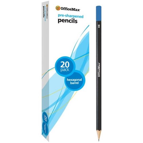 Officemax Hb Lead Pencils Pack Of 20 Officemax Nz