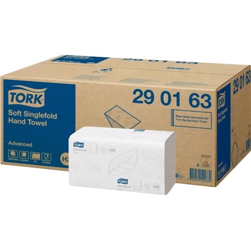 2 x Boxes Tork Singlefold Advanced Hand Towels 