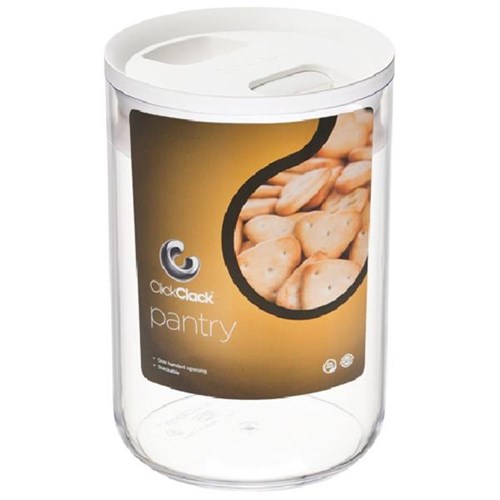 Click Clack Container 1 Litre Charcoal Lid OfficeMax NZ