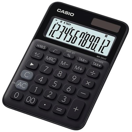 Casio MS20 Desktop Calculator Black OfficeMax NZ