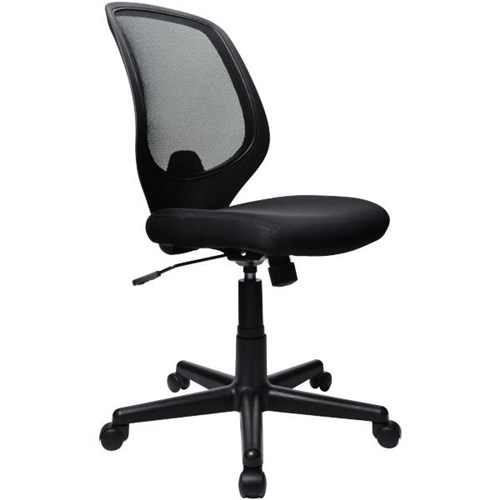 Vibe Mesh Back Chair No Arms Black Officemax Nz