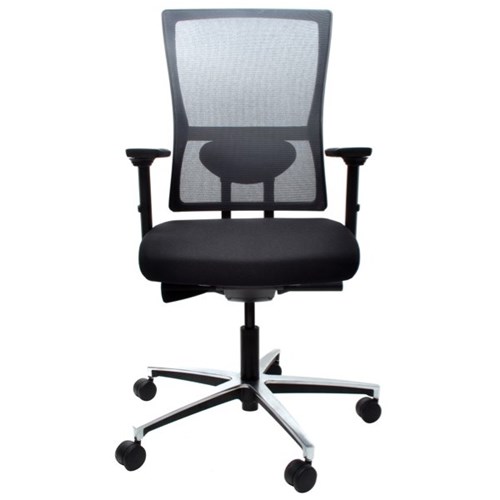 Kona Ergonomic Chair With Lumbar/Adjustable Arms Mesh Back Chrome Base