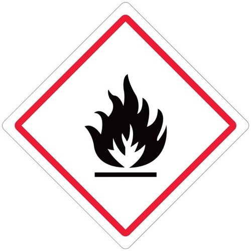 Flammable Safety Sign 240x240mm OfficeMax NZ