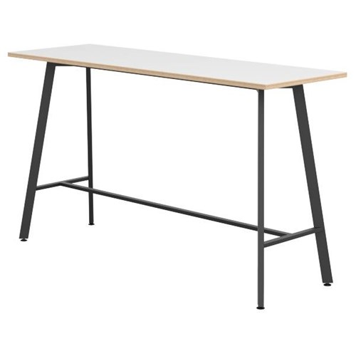 Luca Bar Leaner Table 1800x600mm Black, High Bar Table Nz