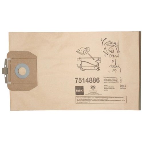 Taski Vento 8 Vacuum Cleaner Paper Dust Bags X 10