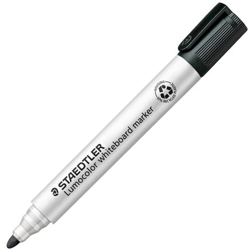 Staedtler Lumocolor Black Whiteboard Marker Bullet Tip OfficeMax NZ
