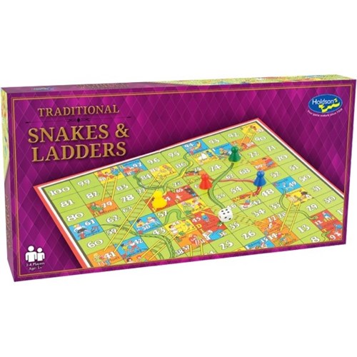 Holdson Classic Snakes Ladders Board Game Officemax Nz