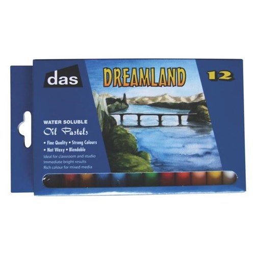 Das Dreamland Water Soluble Oil Pastels Assorted Colours, Pack of