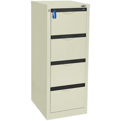 Europlan 505w Forte Filing Cabinet 4 Drawer Ice White Officemax Nz