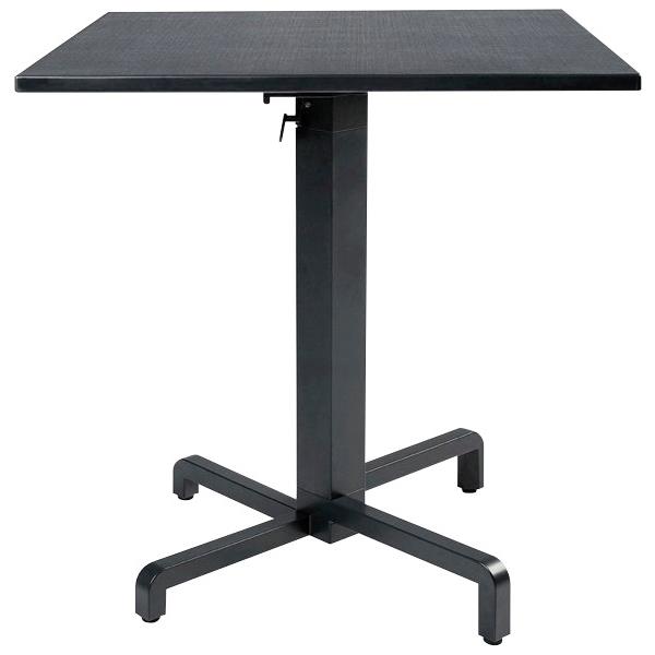 Ibisco Folding Cafe Table 700mm Charcoal/Charcoal OfficeMax NZ