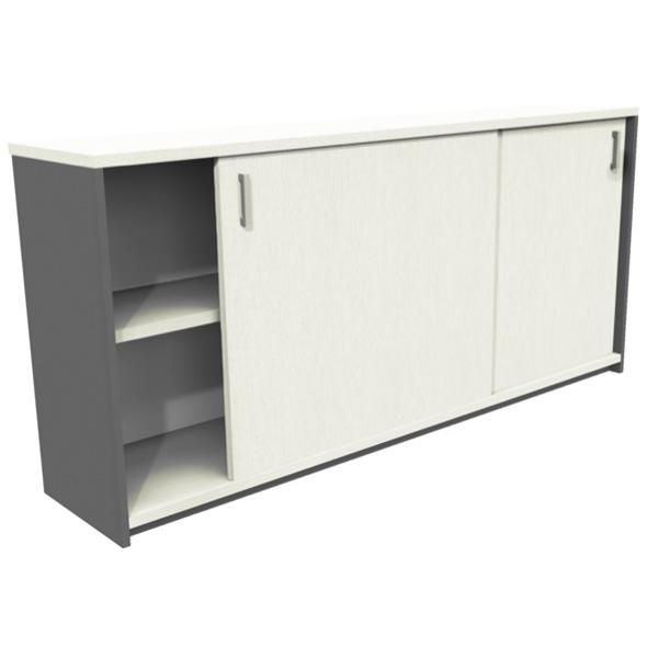 Urban Credenza Sliding Doors 1800mm Snowdrift/Storm OfficeMax NZ