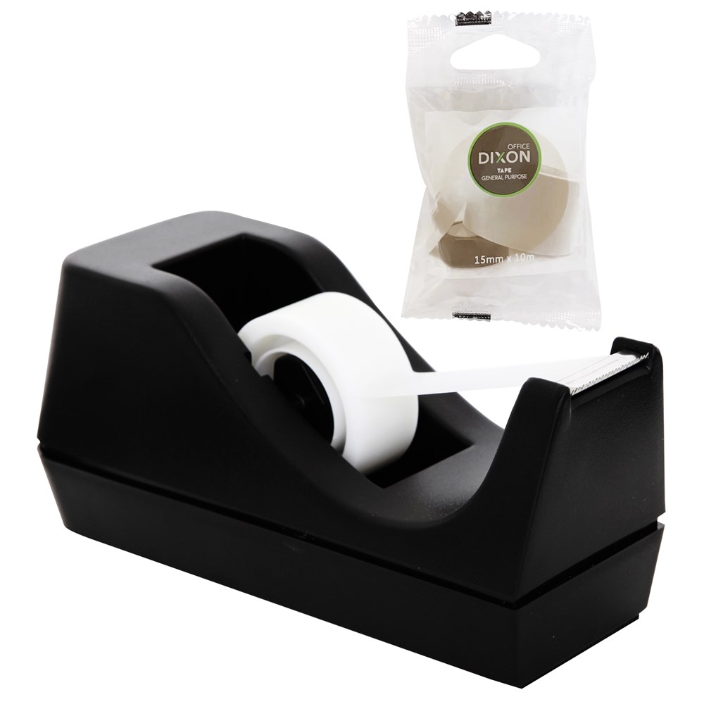 OfficeMax Desktop Tape Dispenser Small 33m153Black OfficeMax NZ