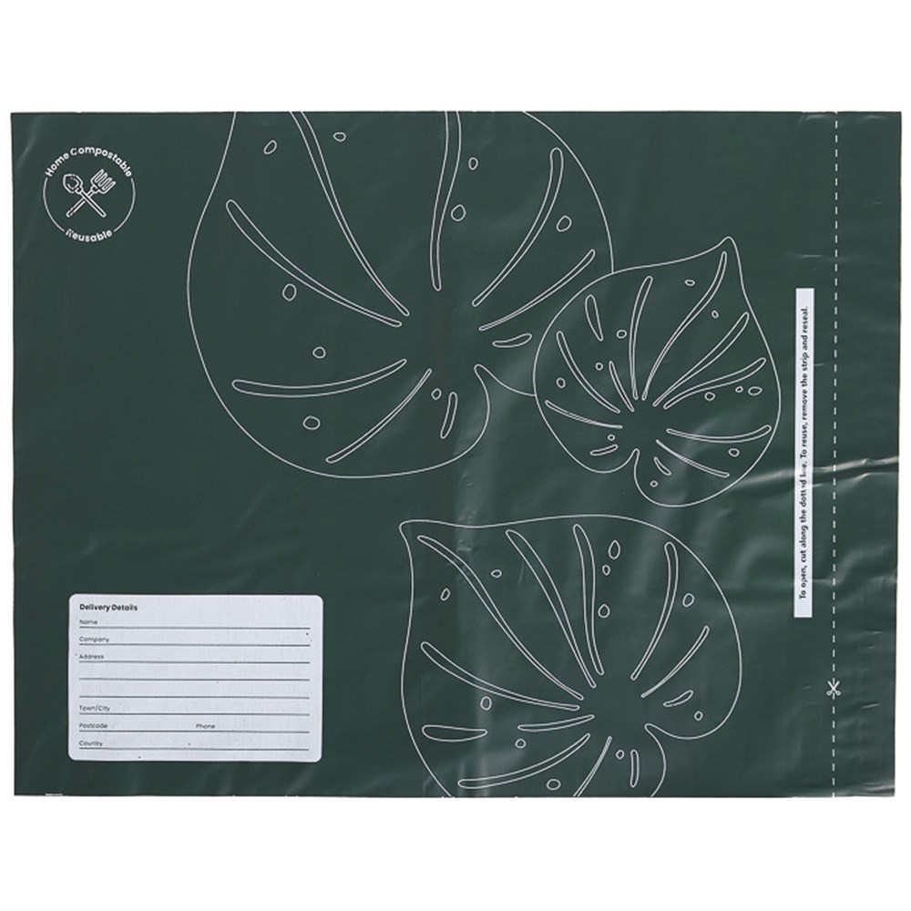 Ecopack A3 Compostable Resealable Courier Bags 400x440mm, Pack of 25
