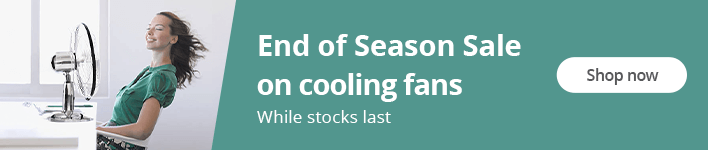 End of season sale on cooling fans. While stocks last. Shop now!