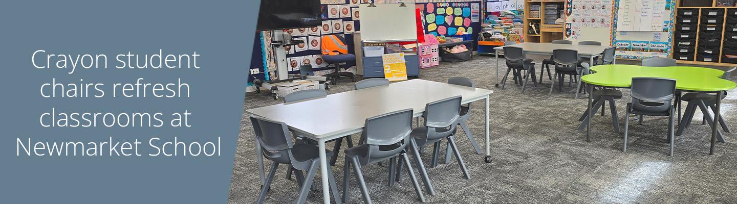 Crayon student chairs refresh classrooms at Newmarket School