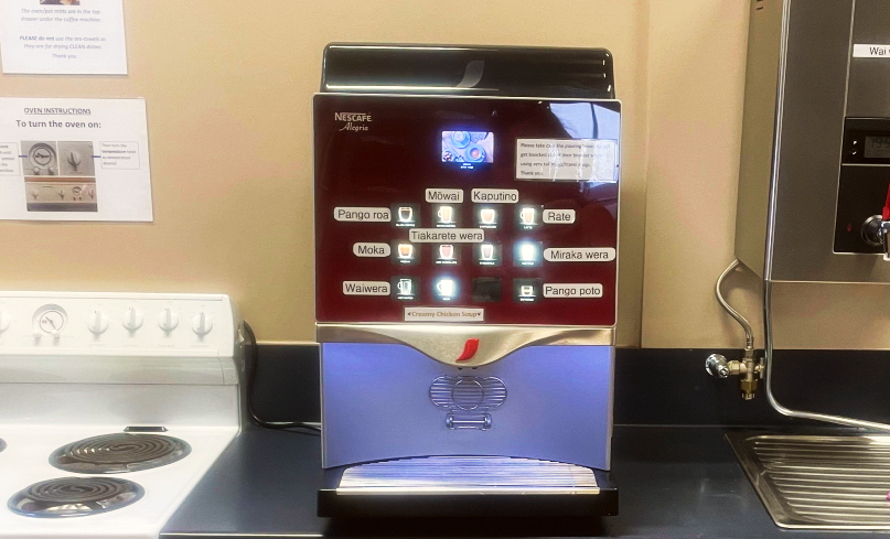 Coffee-machine-at-Papanui-High-School-staff-kitchen