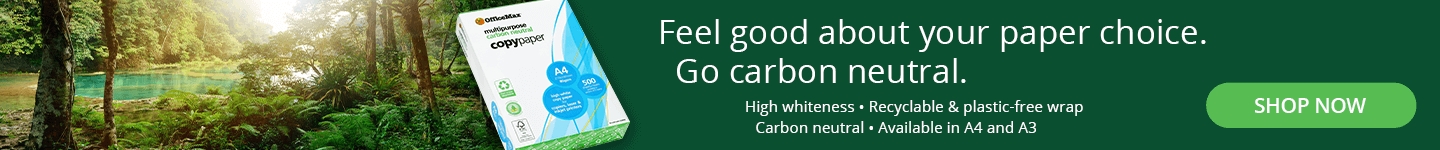 Feel good with carbon neutral copy paper 