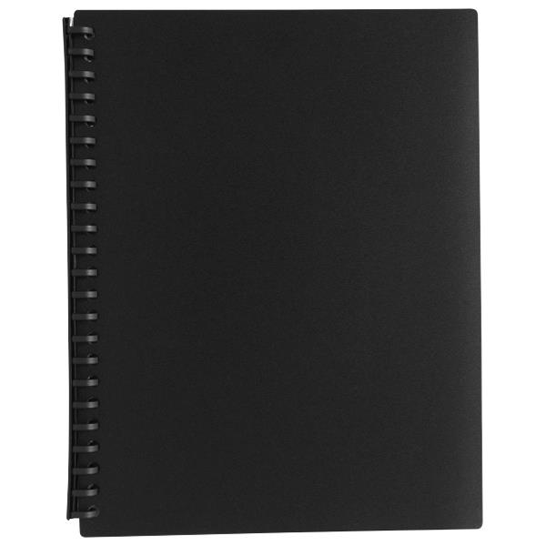 OfficeMax A4 Refillable Display Book 20 Pocket Black OfficeMax NZ