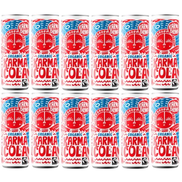 Karma Drinks Karma Cola 250ml Pack of 12 OfficeMax NZ