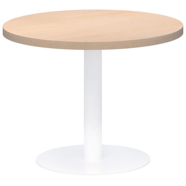 Accent Classic Round Occasion Table 450DIA, Refined Oak Top with White