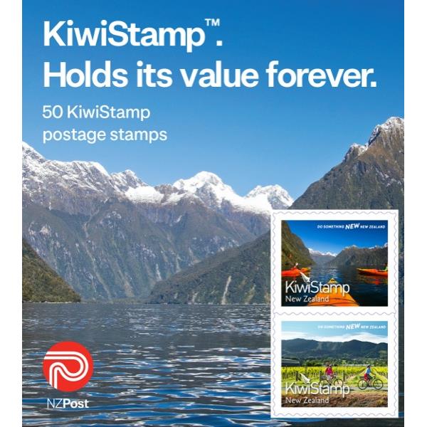 NZ Post KiwiStamp Postage Stamps, Pack of 50 OfficeMax NZ