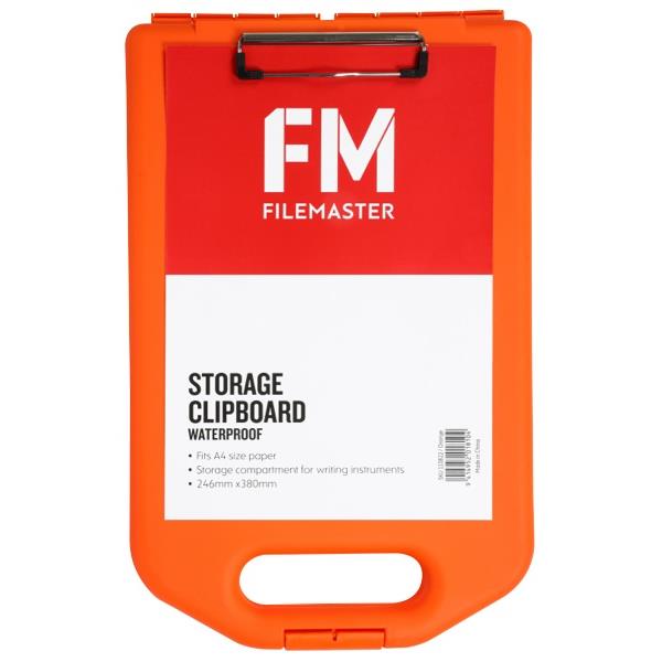FM Storage Clipboard A4 Orange OfficeMax NZ